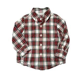 Janie And Jack Plaid Button Up Shirt 6-12m